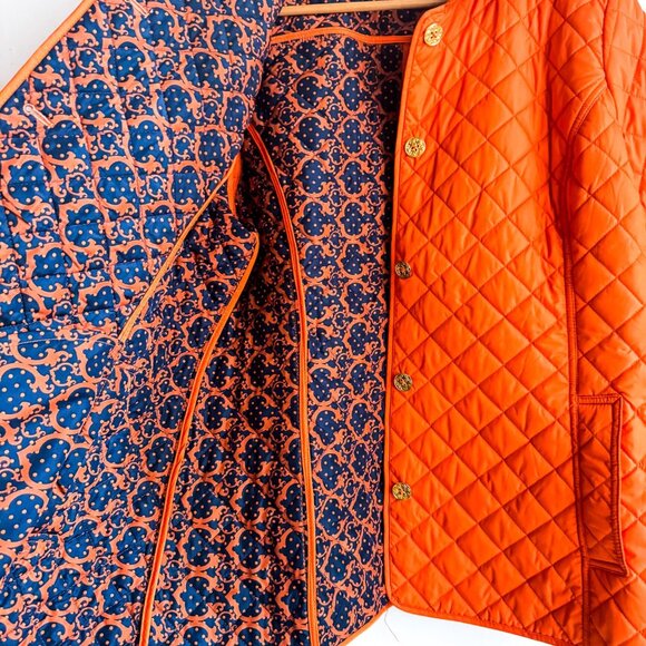 C Wonder Quilted Orange Jacket L - Picture 3 of 5